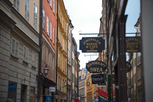 A photograph from Stockholm.
