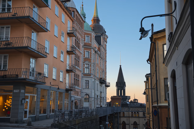 A photograph from Stockholm.