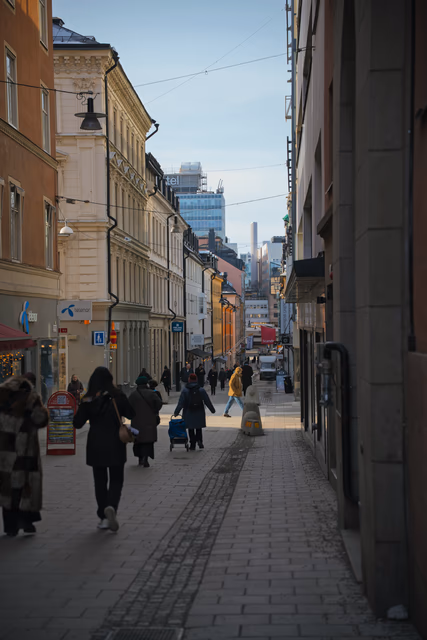 A photograph from Stockholm.
