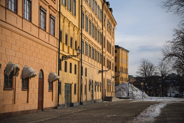 A photograph from Stockholm.