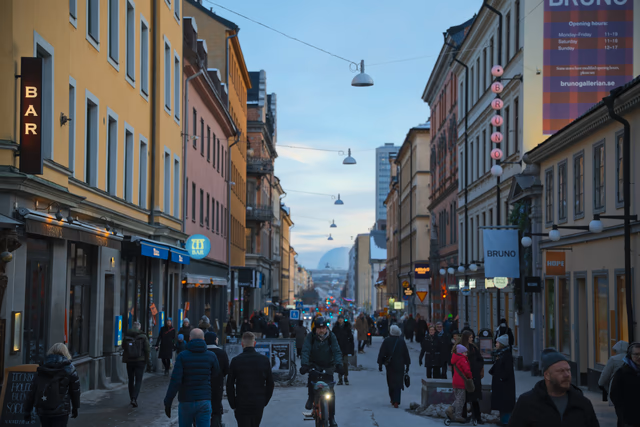 A photograph from Stockholm.